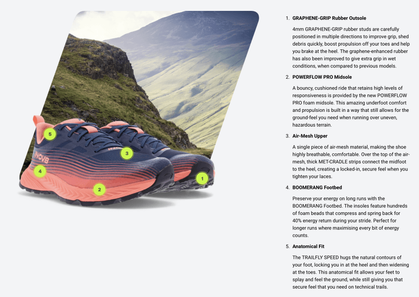 Inov-8 Trailfly Speed terrengløpesko herre